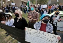 Foto: Universidades exigen acción por Palestina /cortesía