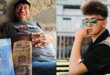 Influencer sorprende al regalarle 100 mil pesos a indigente