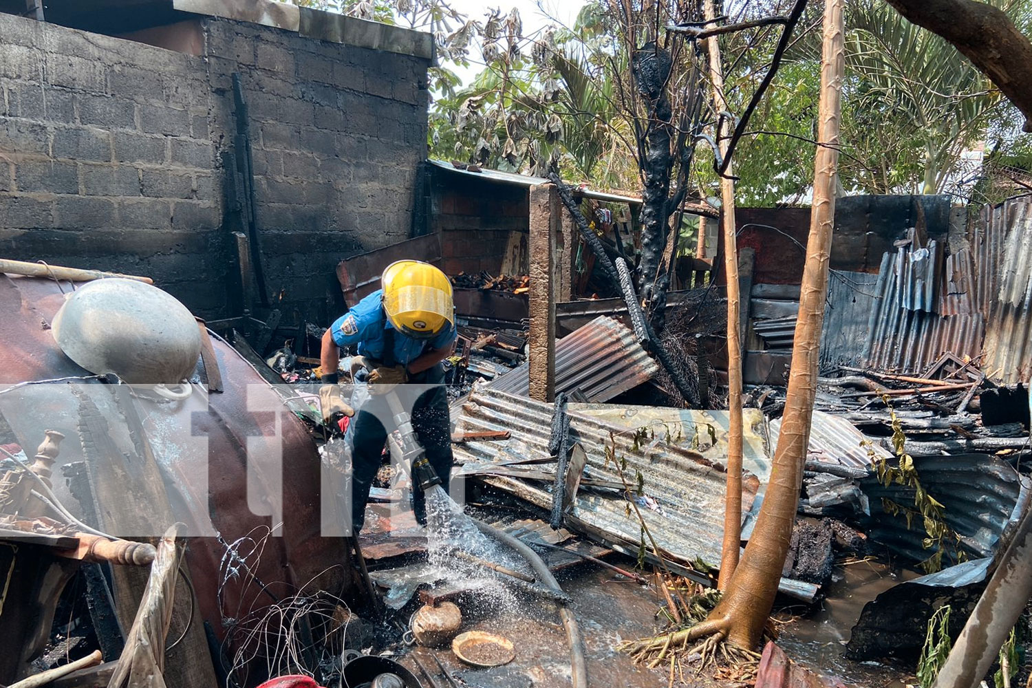 Quema de basura provoca devastador incendio en Chinandega