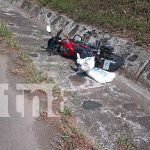 Foto: Camión invade carril y colisiona con motociclista en Villa Sandino, Chontales/TN8