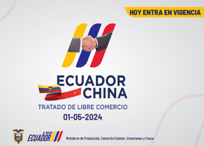 Foto:Entrada en vigor oficial del Tratado de Libre Comercio entre China-Ecuador/Cortesía