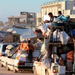 Foto: Masivos desplazamientos de Rafah /cortesía