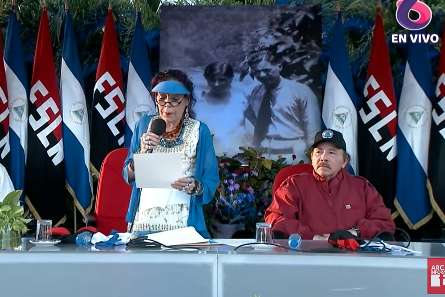 Foto: Celebración del natalicio 129 del General Sandino, en un acto presidido por el Comandante Daniel Ortega y la Vicepresidenta Rosario Murillo/Cortesía