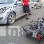 Accidente en una intersección de Bolonia