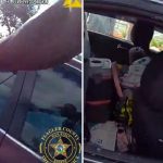 Foto: Policía de Florida rescata a bebé que quedó encerrado en un carro / Cortesía