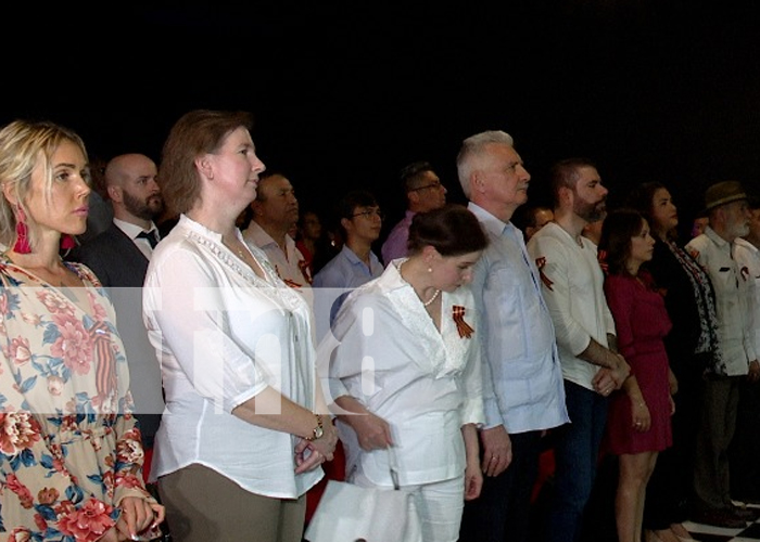 Foto: Nicaragua celebra 79 años de la victoria sobre el fascismo junto a la Embajada de Rusia/TN8