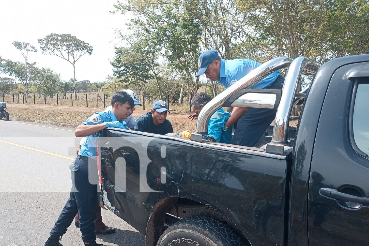 Foto: Camión invade carril y colisiona con motociclista en Villa Sandino, Chontales/TN8