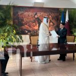 Nicaragua recibe al nuevo embajador de Qatar quien presentó copias de estilo