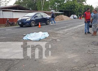Foto: Mortal accidente de tránsito en Niquinohomo, Masaya / TN8