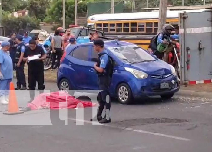 Foto: Trágico accidente en las cercanías del Mercado El Mayoreo, Managua / TN8