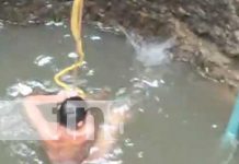 Foto: Hombre se precipita en una noria, o pozo, en Rivas / TN8