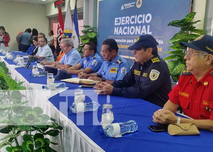 Foto: SINAPRED anuncia 2do ejercicio de protección a la vida de 2024 en Nicaragua / TN8