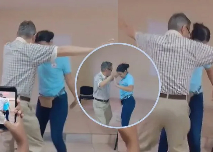 Foto: Profesor se viraliza en redes /cortesía