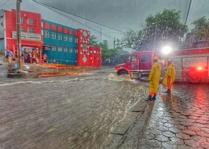Foto: Inundaciones en El Salvador /cortesía