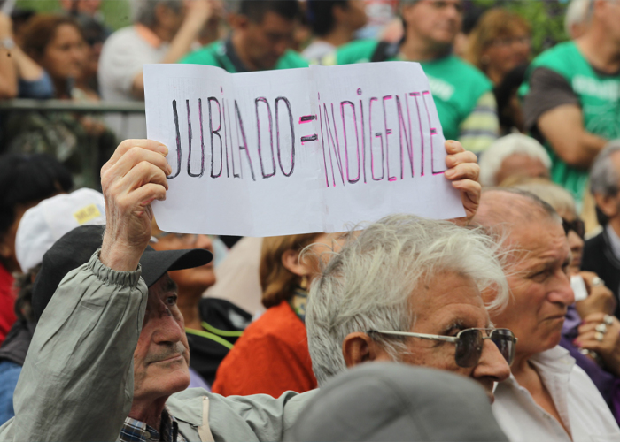 Foto: Crisis de jubilados en Argentina /cortesía
