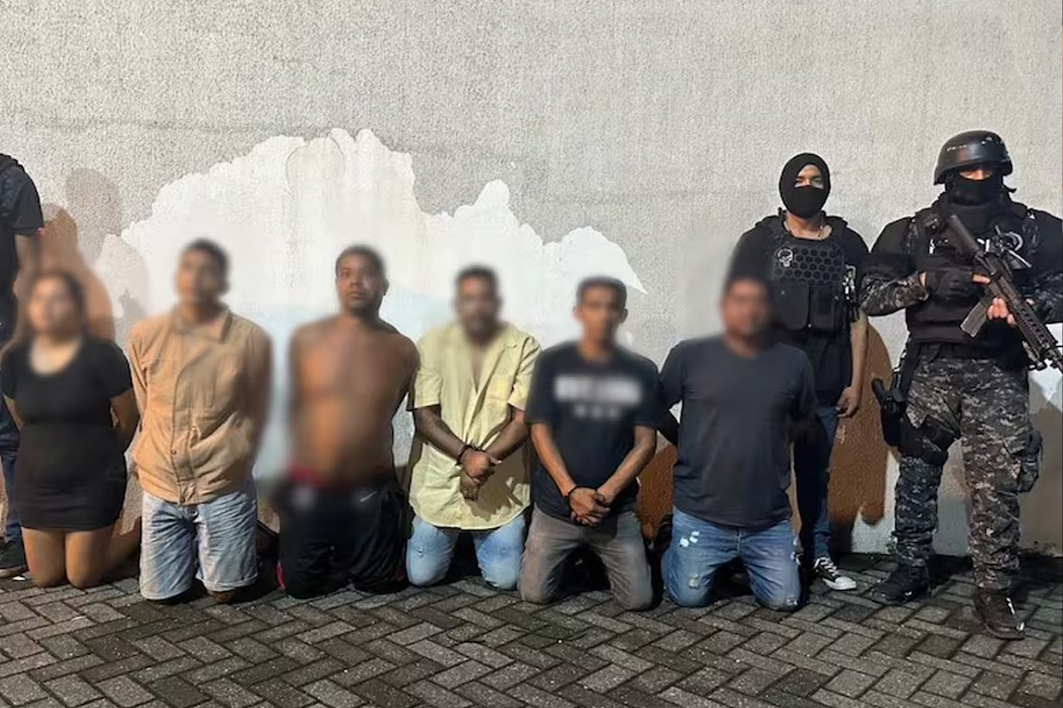 Foto: Megaoperativo policial contra grupos criminales en Ecuador /Cortesía