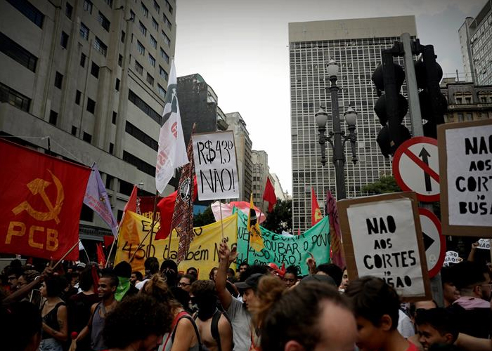 Foto: Protestas en Brasil /cortesía