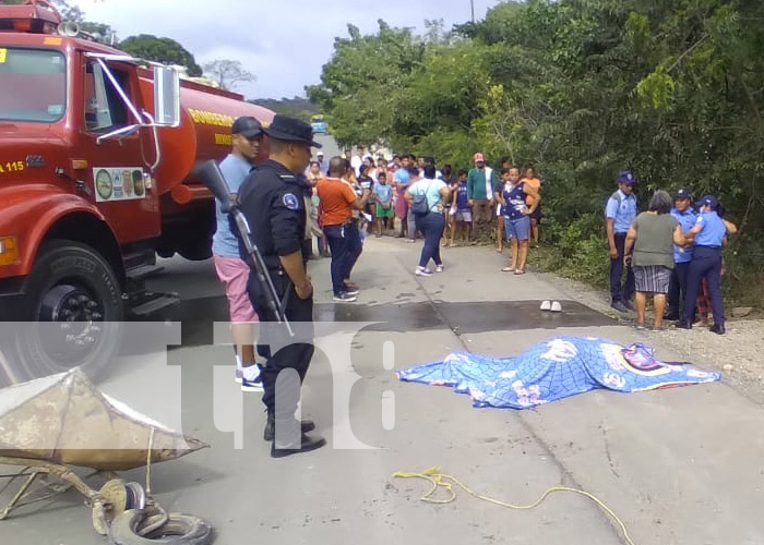 Foto: Mortal accidente de tránsito en una comunidad de San Juan del Sur, Rivas / TN8