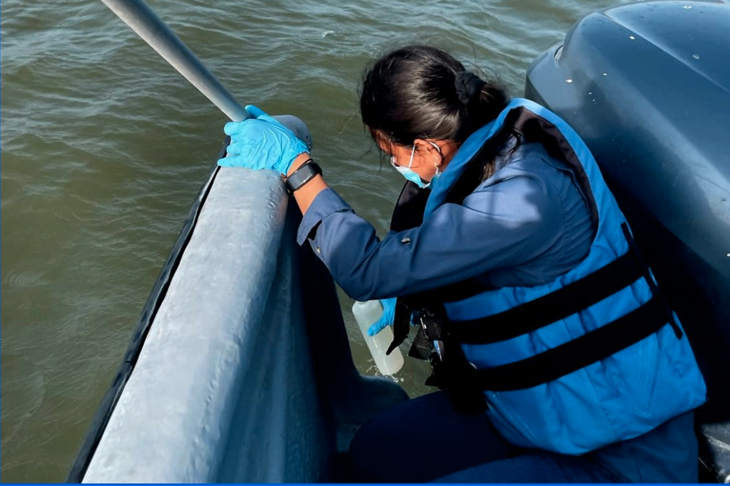 ENACAL monitorea calidad del agua en el Lago Xolotlán / Cortesía