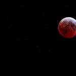 Foto: La Luna se tiñó de rojo en un evento único/Cortesía
