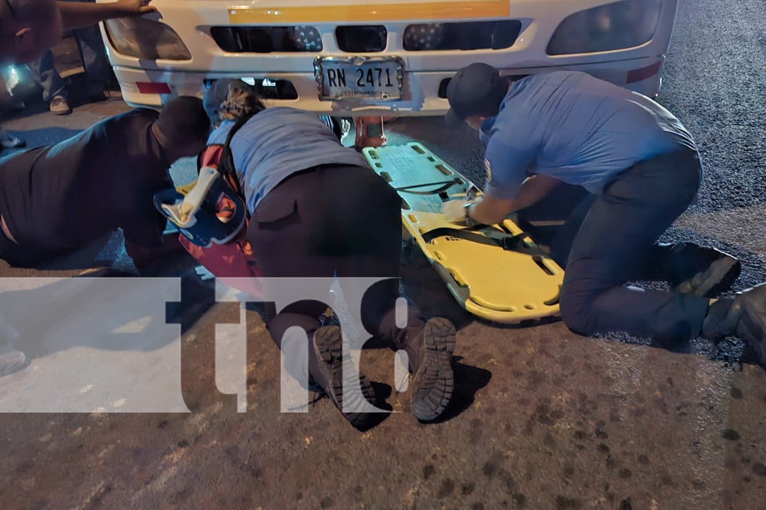 Foto: Hombre casi muere aplastado en Boaco/TN8