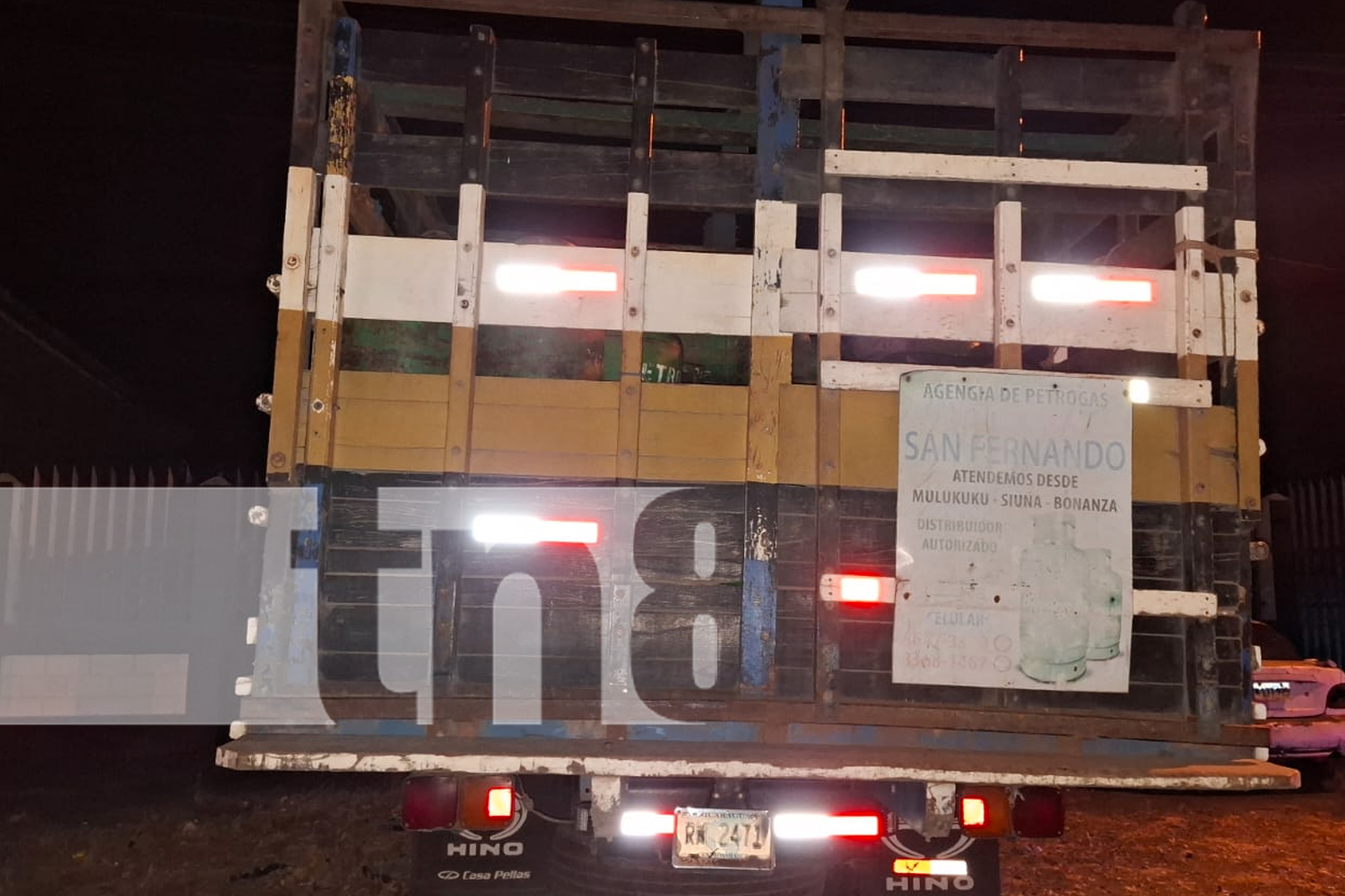 Foto: Hombre casi muere aplastado en Boaco/TN8