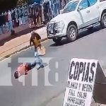 Foto: Autoridades buscan a conductor que dejó grave a un anciano en Managua/TN8