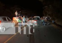 Foto: Triple colisión en la carretera Matagalpa - Jinotega deja un fallecido y un lesionado/TN8