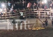 Foto: Toro embiste a hombre en plena barrera de Ometepe/TN8